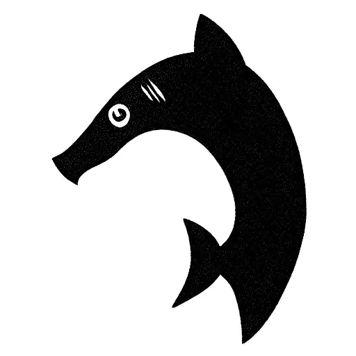 Shark Biting Side Profile