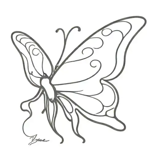 Melting Psychedelic Butterfly