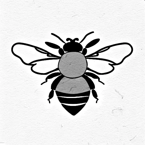 Bee In The Center Of Life Elements