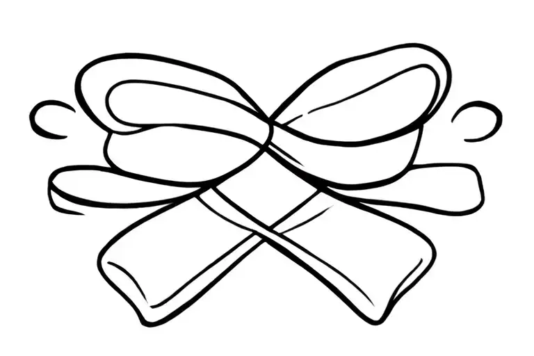 Fine Line Simple Bow