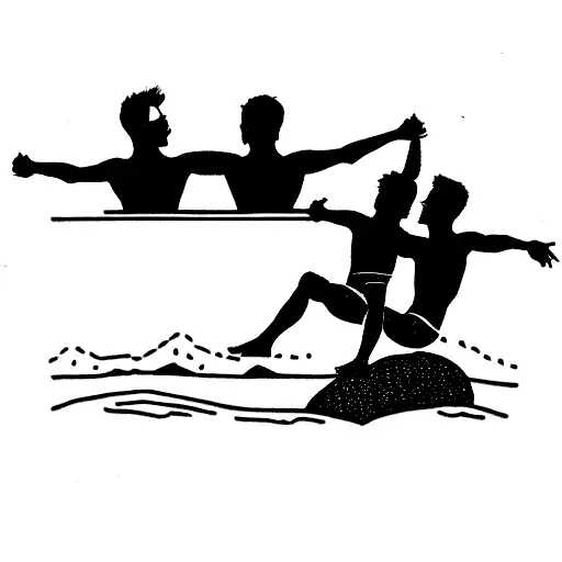 Eight Gay Friends Going To The Beach