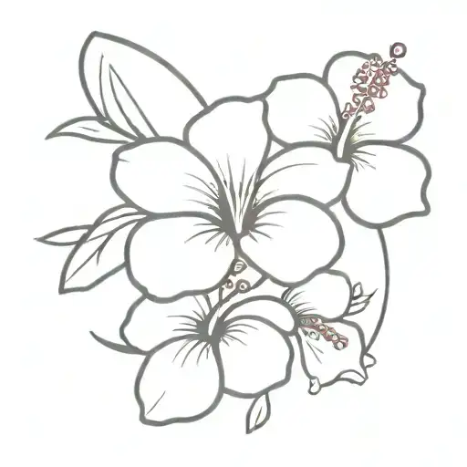Hibiscus Flower Around The Word Vea