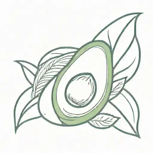 Avocado And Fire Flames