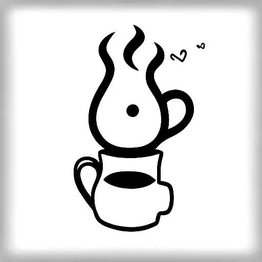 Ghost With Coffee Mug