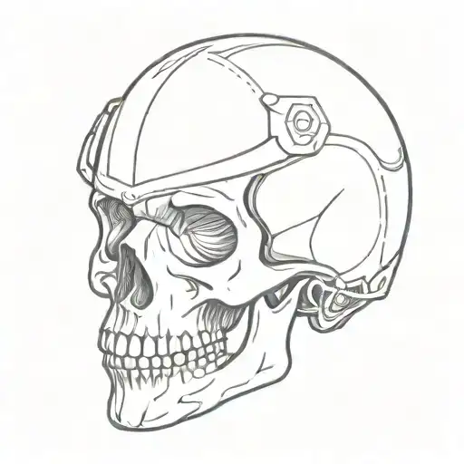Helmet Half Skull Wrist