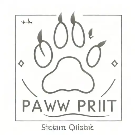 Paw Print With Date