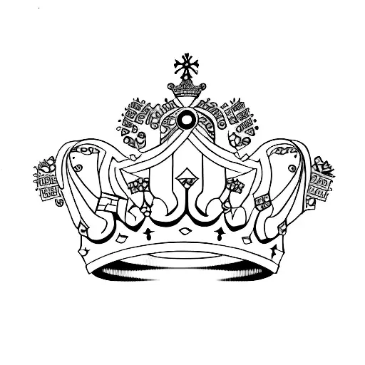 Queen Crown With R