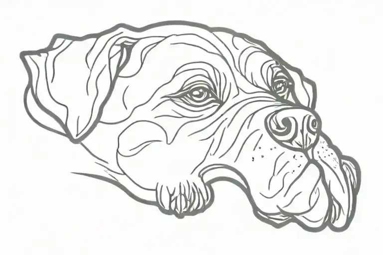 Rottweiler Paw Rest In Peace Symbol