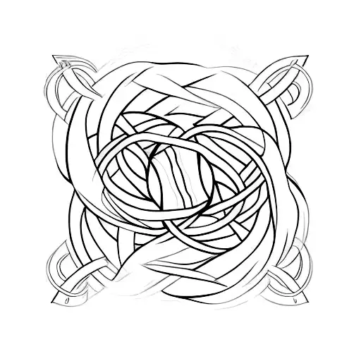 Elegant Intertwined Gemini Symbol