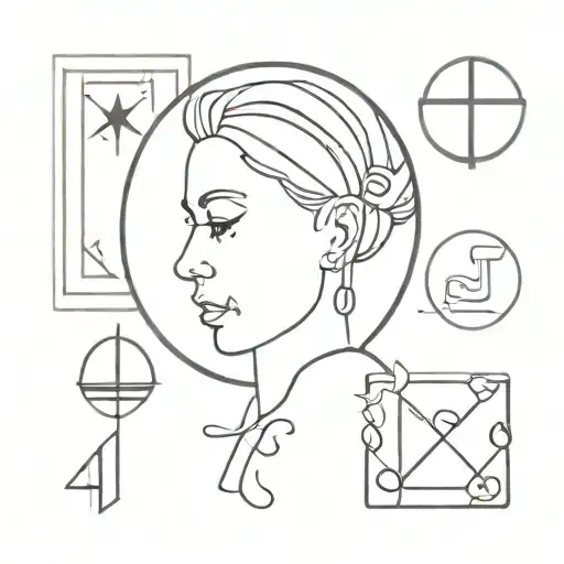 Portrait And Legal Symbols