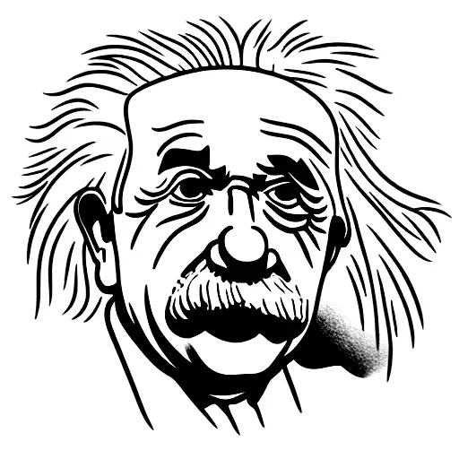 Cartoon Albert Einstein
