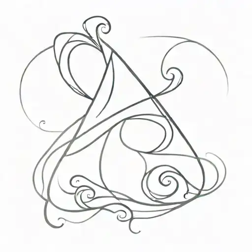 Aquarius Zodiac Sign Symbol Barb Wired