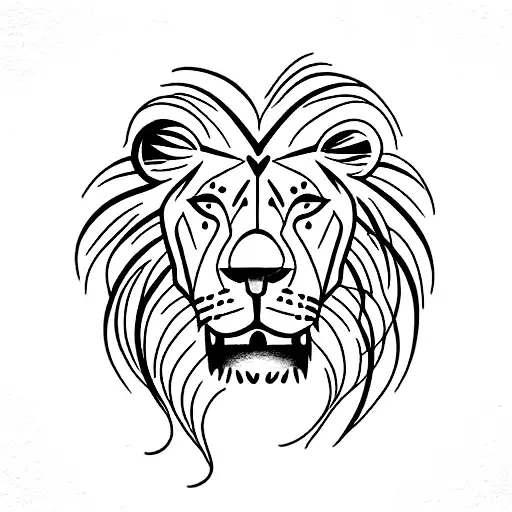 Female Lion And Woman