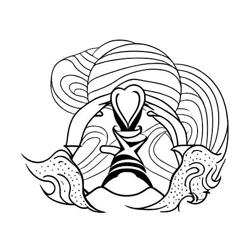 A Sunset On A Beach With The Silhouette Of An Actor Striking A Dramatic Pose