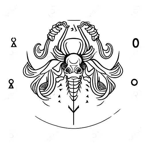 Scorpio Zodiac Tattoo With 03 November Birthdate