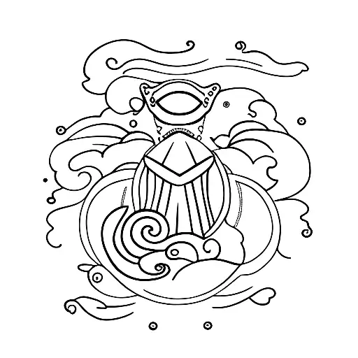 Virgo Looking Over The Ocean