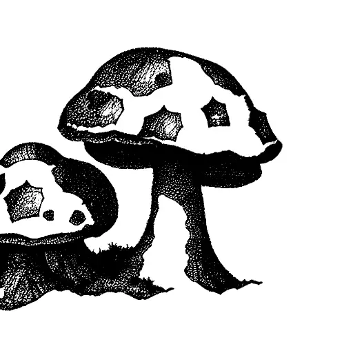 Fairy Leaning On Mushroom