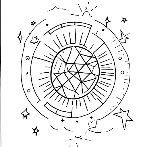 I Want An Unfilled Quarter Moon With A Star Next To It