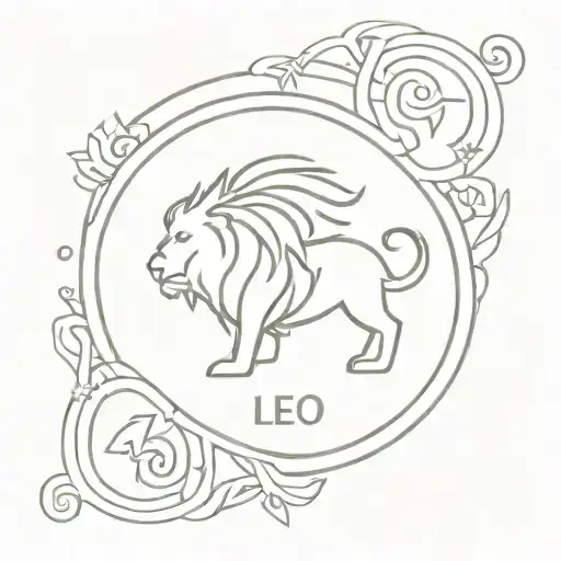 Leo Astrological Sign Written In Symbols