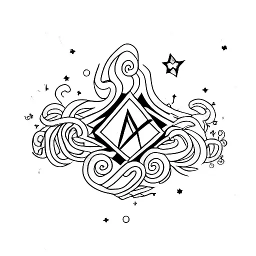 Letter M With A Star