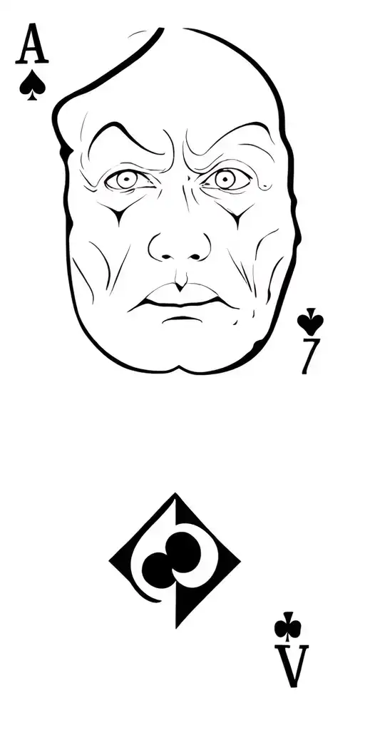 The Joker With Playing Cards