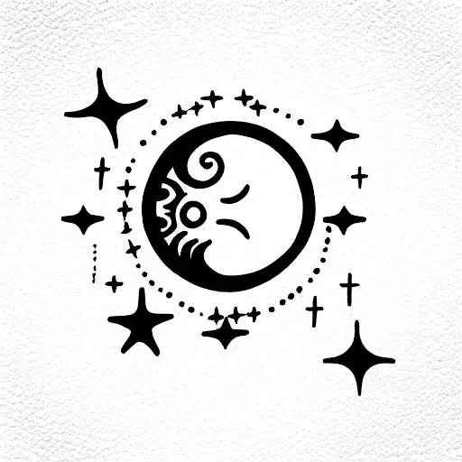 Sun And Moon And Stars