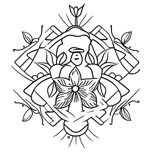 Nordic Barbar With A Flower