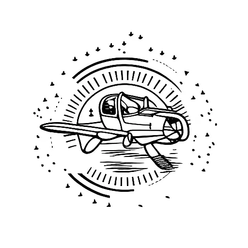 A Scenic Landscape Of Iowa With A Small Airplane Soaring Above