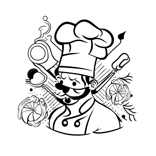 Gorro Chef Y Batidor De Mano