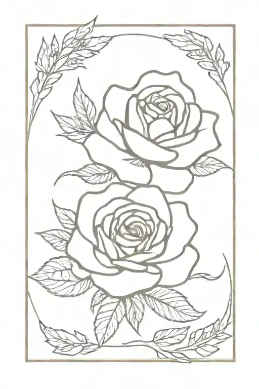 Rose And Lavender Flower