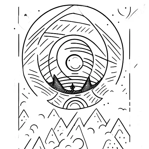 Cresent Moon With A Ufo On It