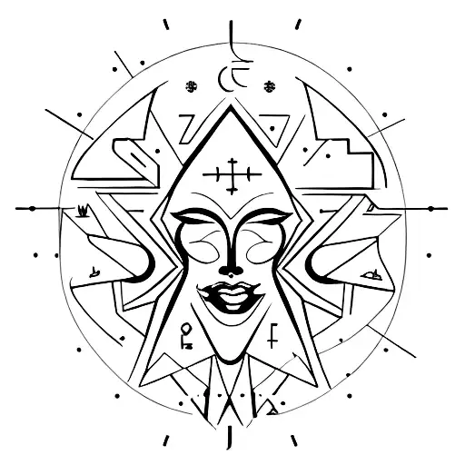 Symbol Representing The Intersection Of Psychology And Feminism