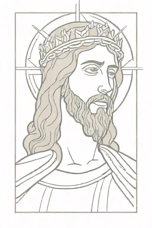 Jesus With Crown Of Thornea