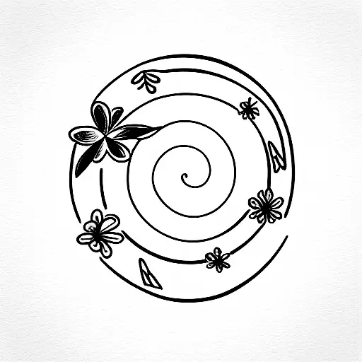 Rectangular Shape Of A Galaxy And Planets With A Border Made Of Flower And Tropical Plants