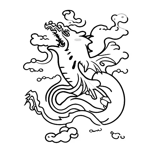 A Dragon Breathing Lightning In A Galaxy