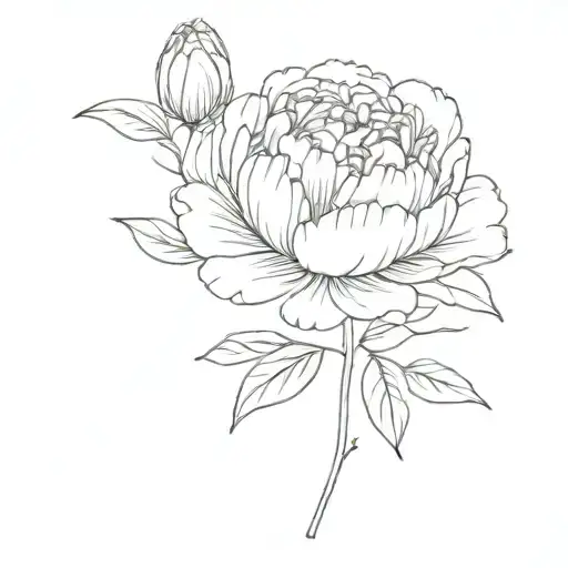 Peony Flowers Growing