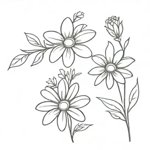 Daisy And Gladius Flowers