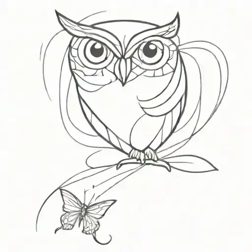 Butterfly Owl Flying