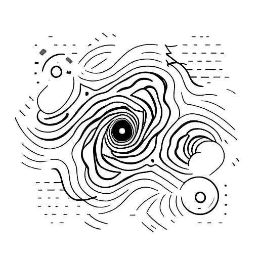 A Mountain Peak Surrounded By Swirling Clouds And Rays Of Sunlight