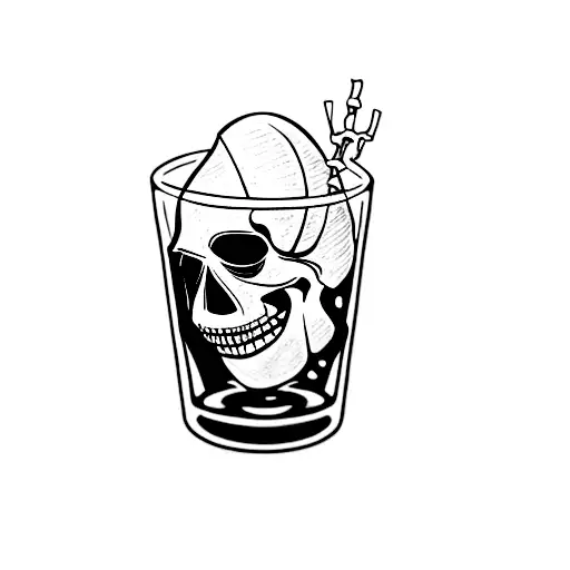 A Skull In A Glass
