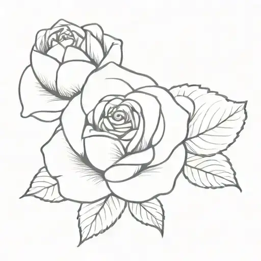 Rose And Hydrangea Flower