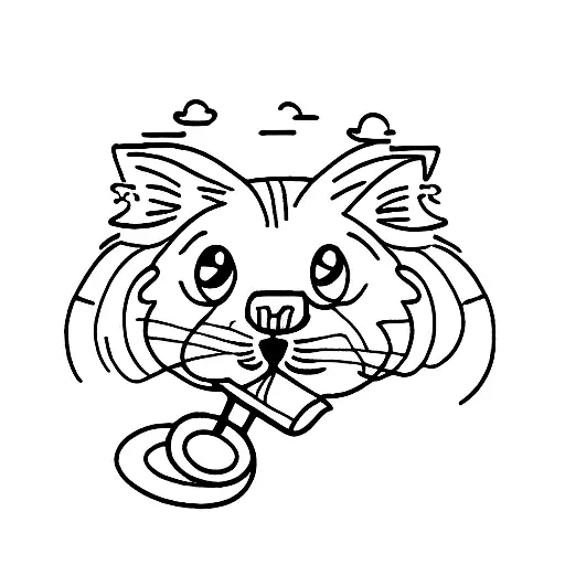 Cat Drinking Milk Carton