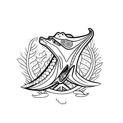 Simplied Dinosaur Symbol