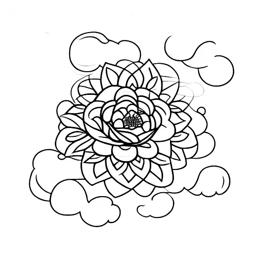 A Flower That Waters Itself From A Cloud