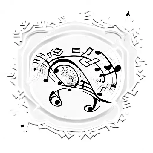 A Football Jersey With Musical Notes As The Design