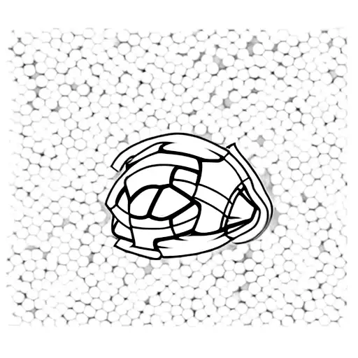 A Football Field Made Of French Fries