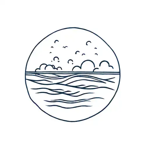 Ocean Theme Family Standing Firm