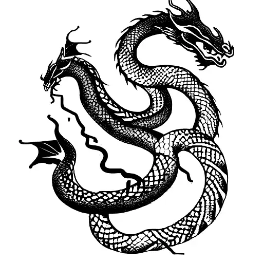 Dragon And Snake Couple