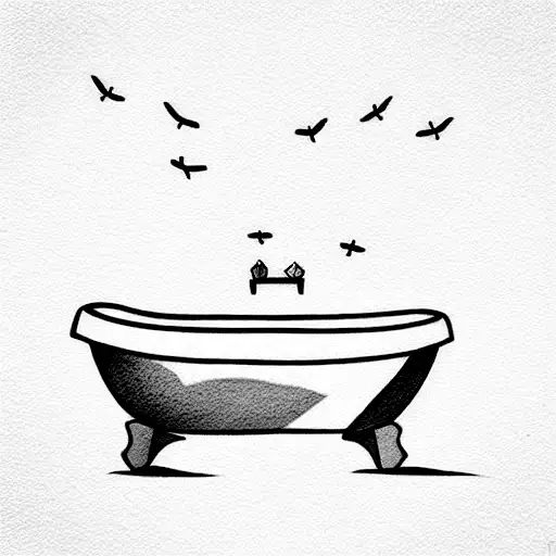 Robin Wood Chilling In A Bathtub