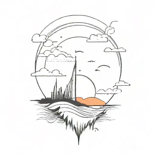 Sunset In The Background